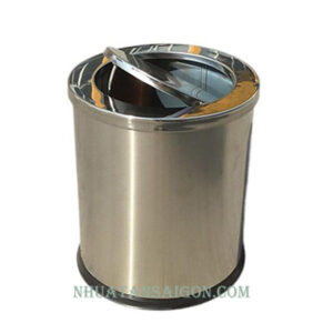 Thùng rác inox nắp bập bênh A36-H trắng thung-rac-inox-nap-bap-benh-a36-h-trang