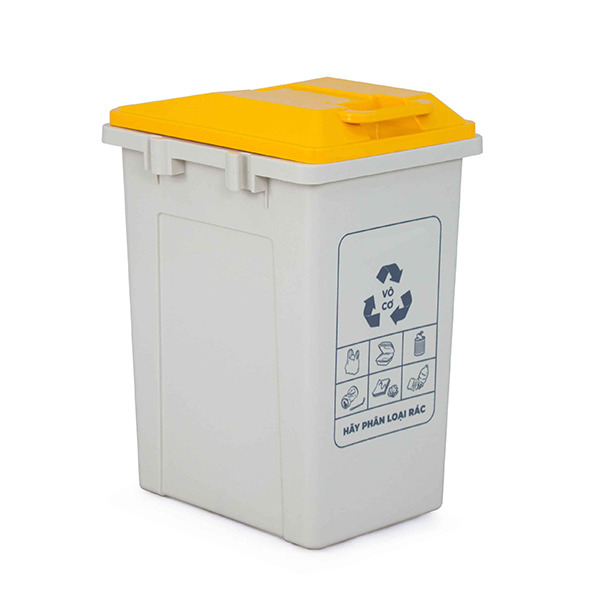 Thùng rác phân loại 60 lít vàng thung-rac-phan-loai-60-lit-vang