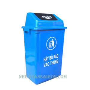 thung-rac-push-60-lit-xanh-duong