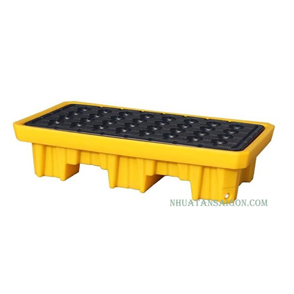 Pallet Chống Tràn 2 Phuy Cao