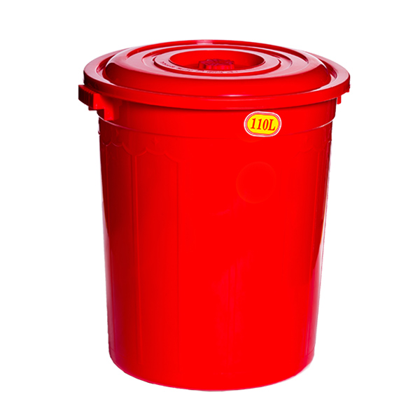 Thùng Nhựa Tròn Có Nắp 110L
