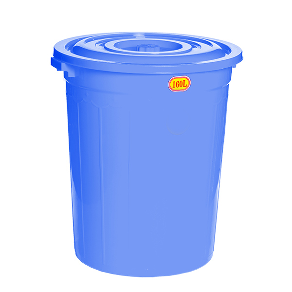 Thùng Nhựa Tròn Có Nắp 160L