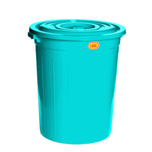 thung-nhua-tron-co-nap-160l-xanh-ngoc