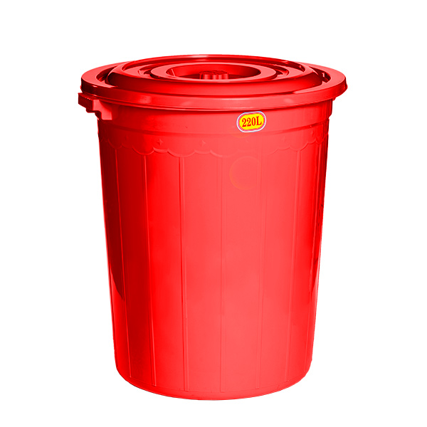 Thùng Nhựa Tròn Có Nắp 220L
