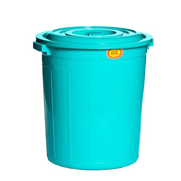 Thùng Nhựa Tròn Có Nắp 60L